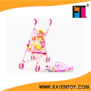 Elektronische Lovely 16 Zoll Baby Puppe Kinderwagen Spielzeug mit Träger